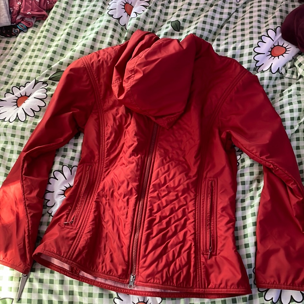 Soft hooded rain jacket